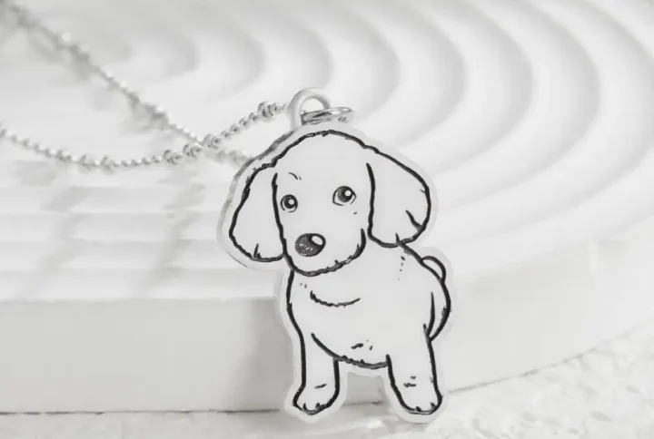 925 Silver Custom Pet Portrait Necklace