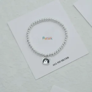 Sterling Silver Pet Portrait Bracelet